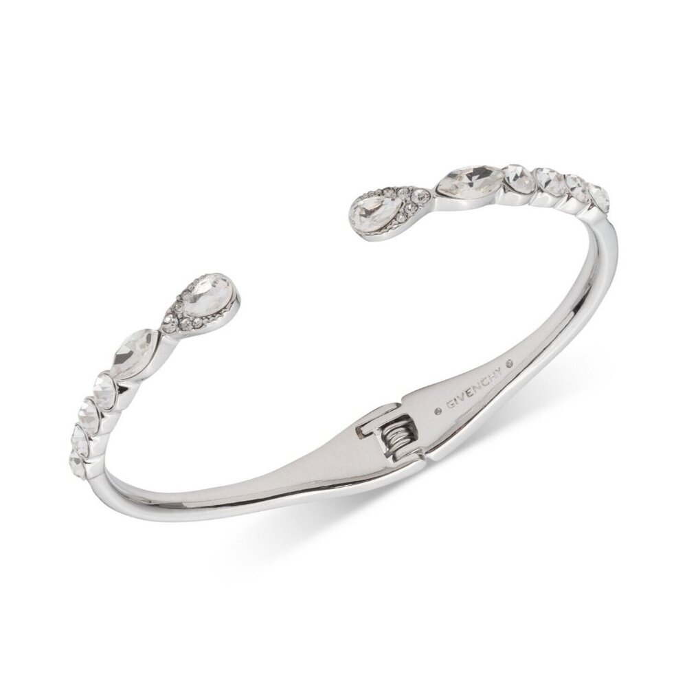 Givenchy Pear-Shape Crystal Cuff Bracelet